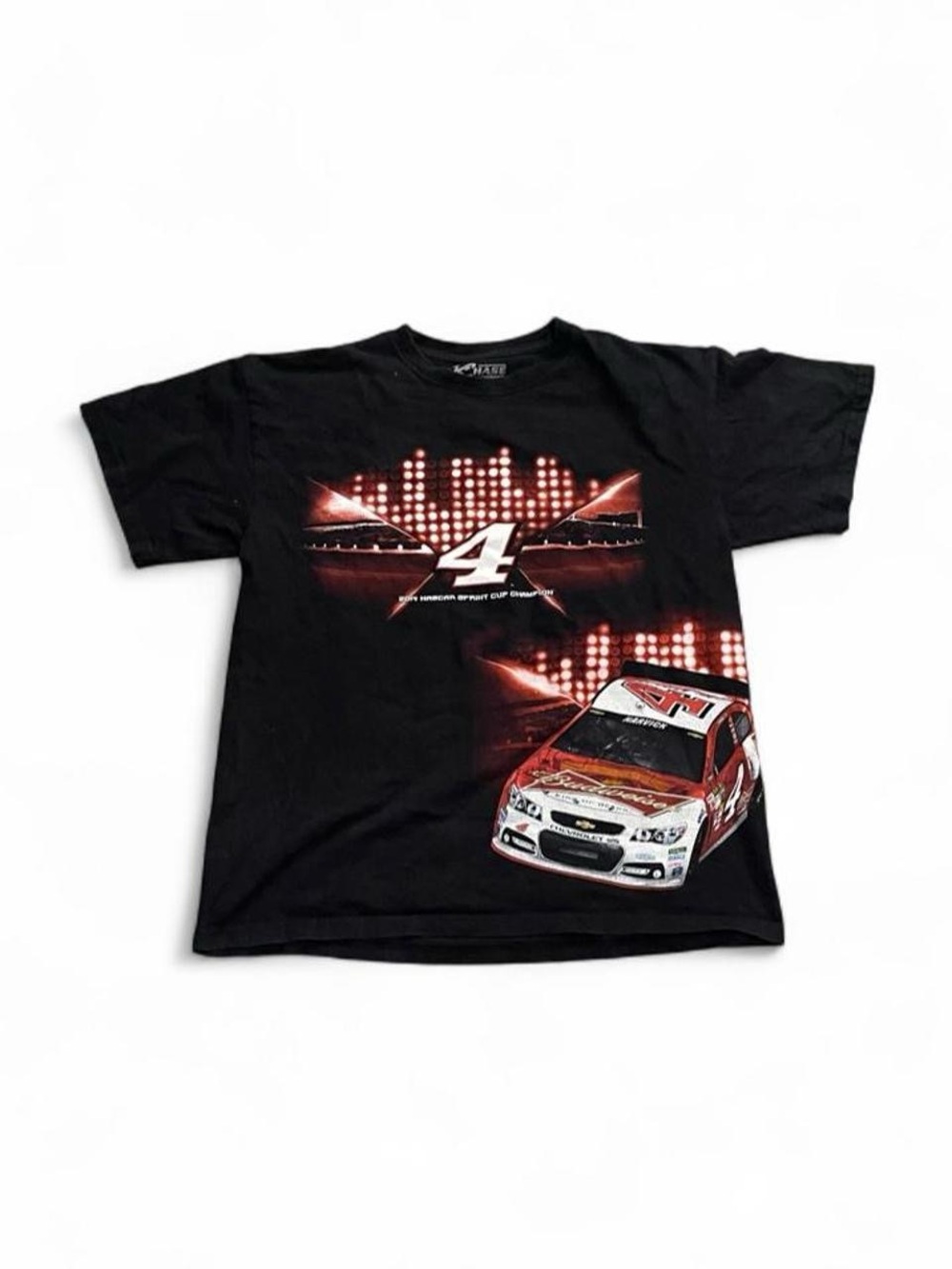 Chase Authentics NASCAR Kevin Harvick Black & Red Graphic T-Shirt Mens M